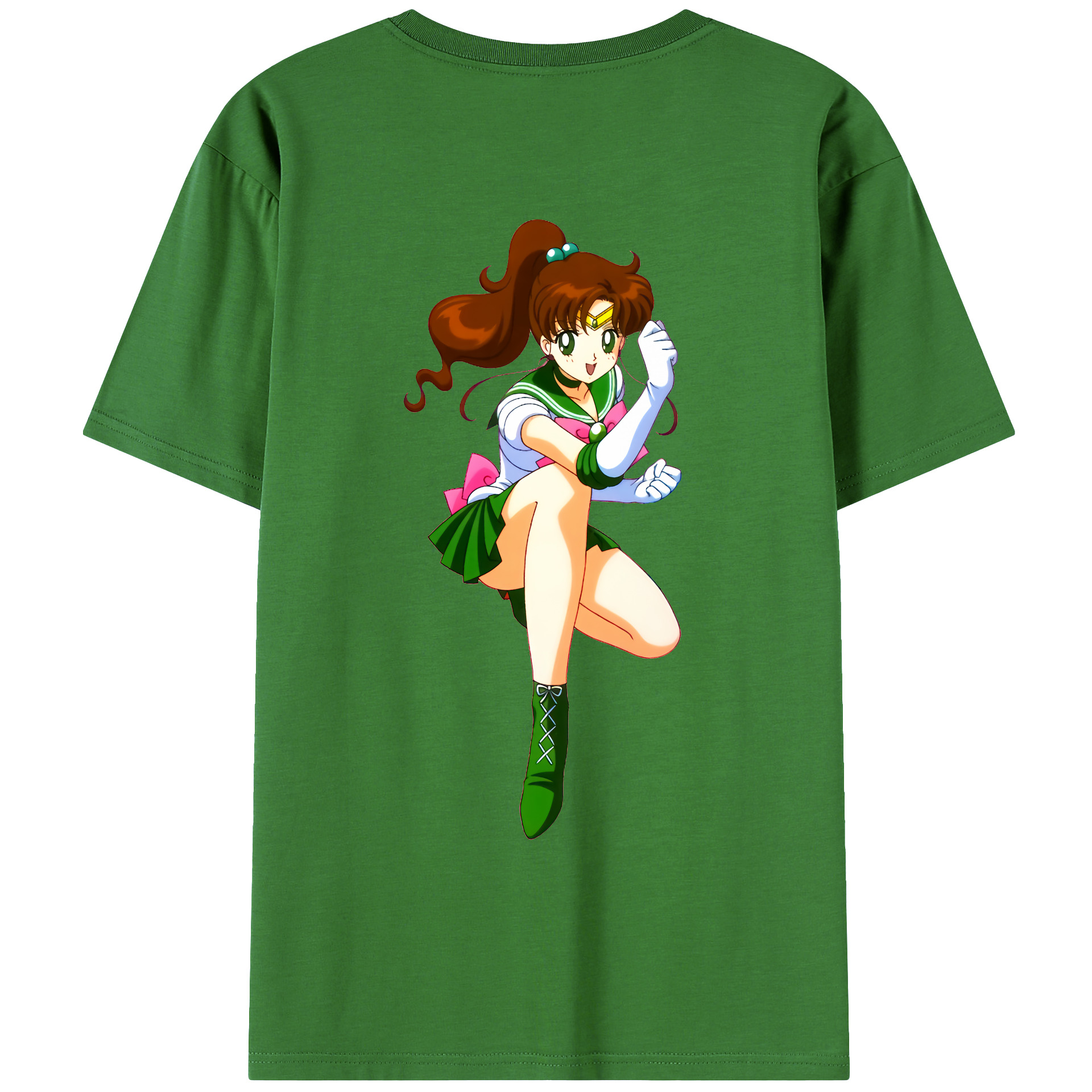（画像用） 美少女戦士セーラームーン 木野 まこと きの まこと Sailor Moon Kino Makoto （セーラージュピター；Sailor Jupiter） レディース半袖Tシャツ(バックプリント)